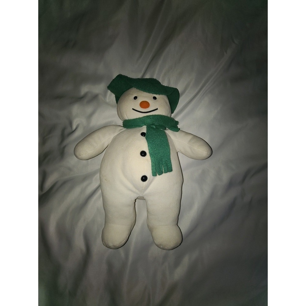 Vintage Eden The Snowman Plush 15 inch Green Hat Scarf Raymond Briggs READ